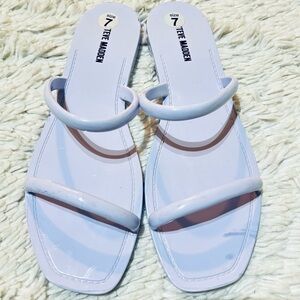 Steve Madden Women’s Pike Double Strap Jelly Slip On Sandals in Lilac size‎ 7